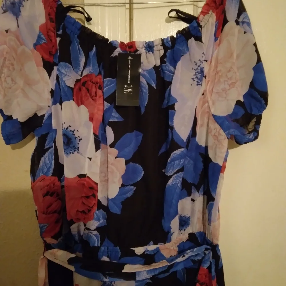 INC Floral Print Dress - Picture 3 of 3
